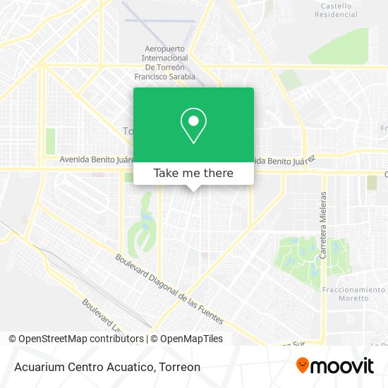 Mapa de Acuarium Centro Acuatico