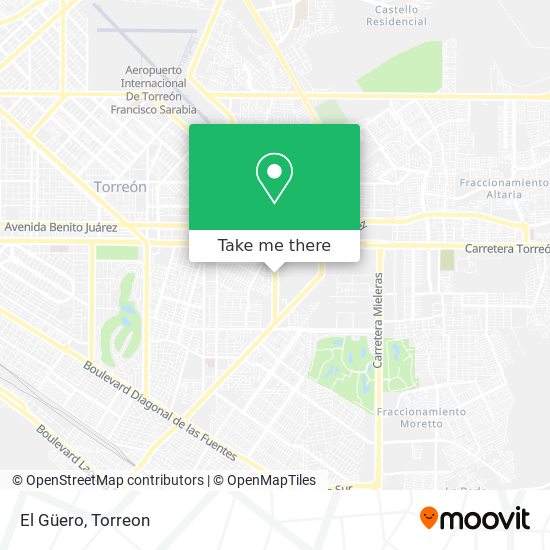 Mapa de El Güero
