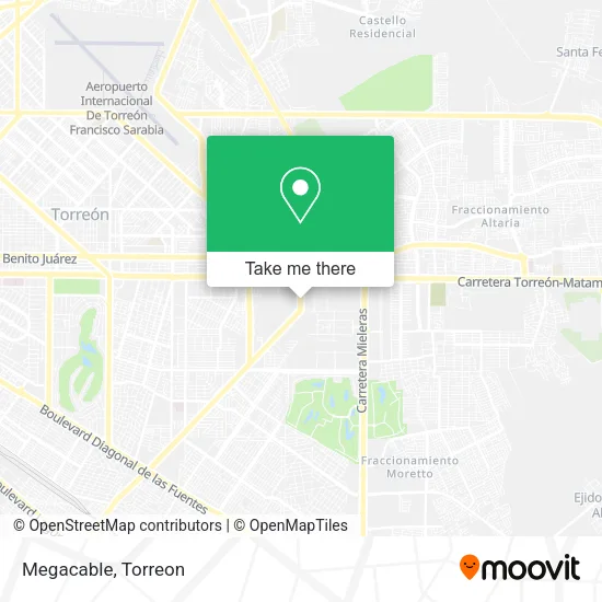 Mapa de Megacable