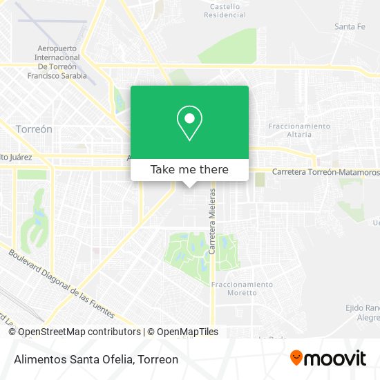 Alimentos Santa Ofelia map