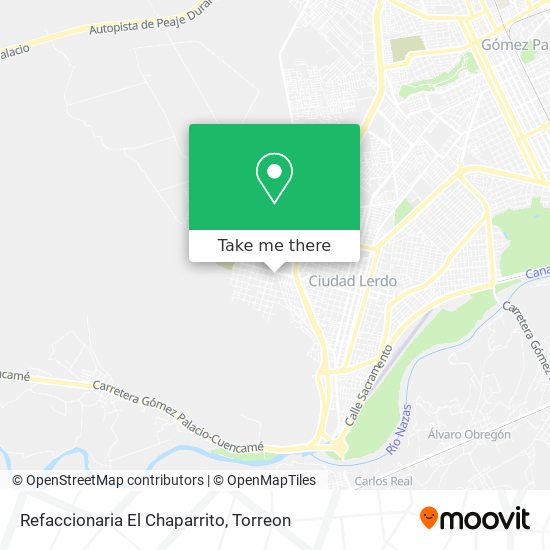 Refaccionaria El Chaparrito map