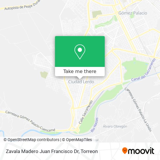 Zavala Madero Juan Francisco Dr map