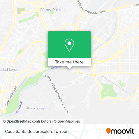 Mapa de Casa Santa de Jerusalén