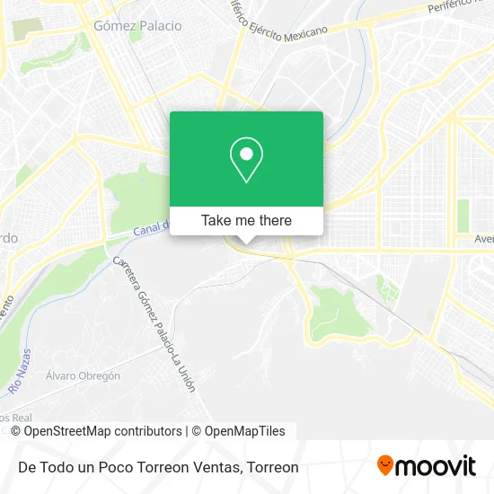 De Todo un Poco Torreon Ventas map
