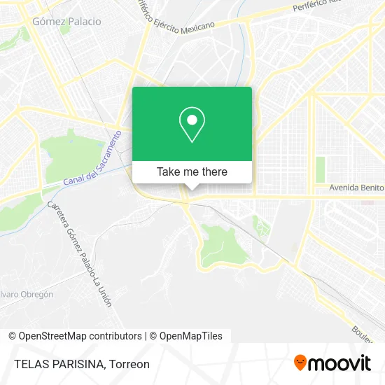 Mapa de TELAS PARISINA
