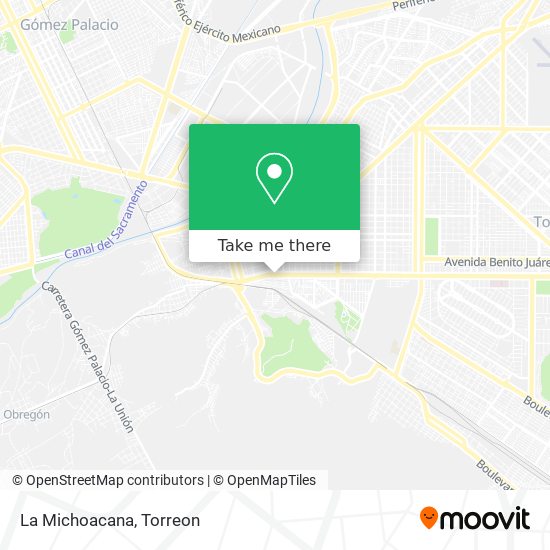 Mapa de La Michoacana