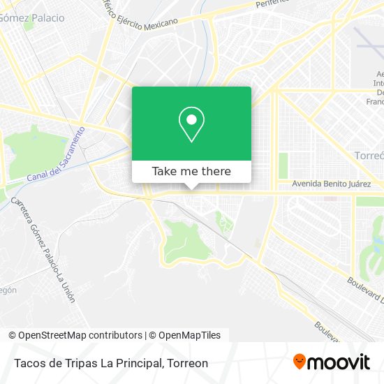 Mapa de Tacos de Tripas La Principal