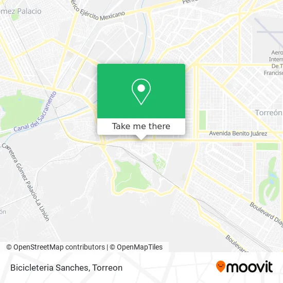 Bicicleteria Sanches map