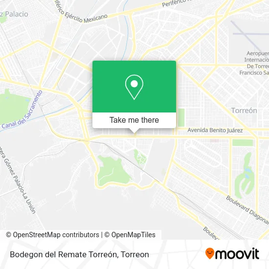 Mapa de Bodegon del Remate Torreón