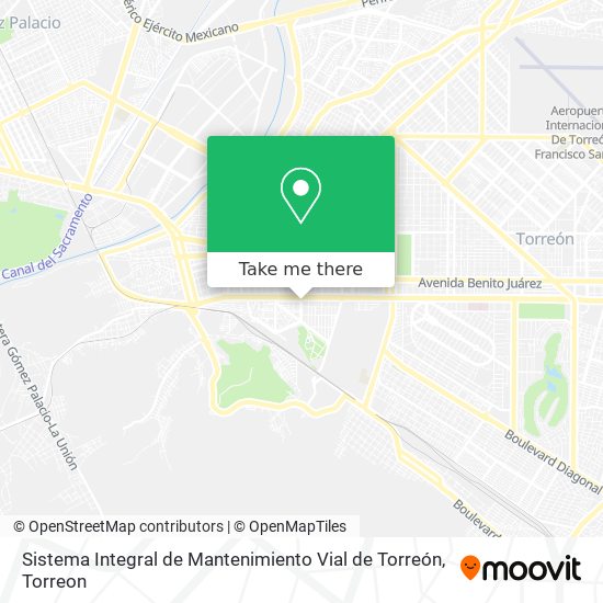 Mapa de Sistema Integral de Mantenimiento Vial de Torreón