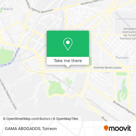 Mapa de GAMA ABOGADOS