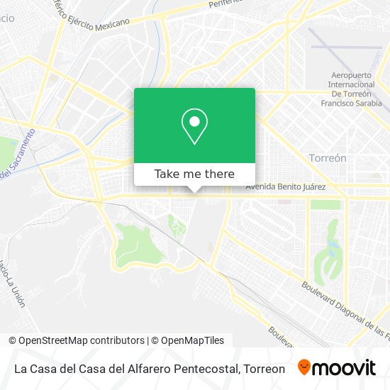 Mapa de La Casa del Casa del Alfarero Pentecostal