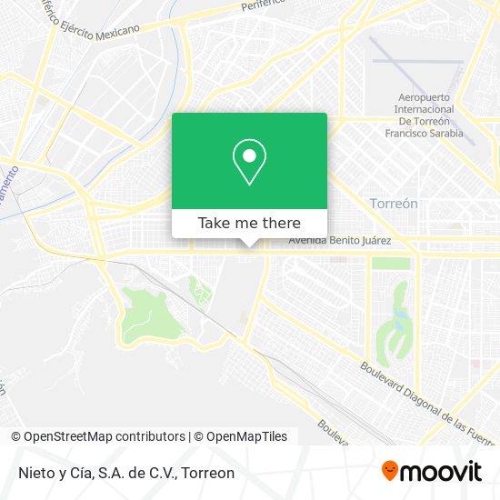 Nieto y Cía, S.A. de C.V. map