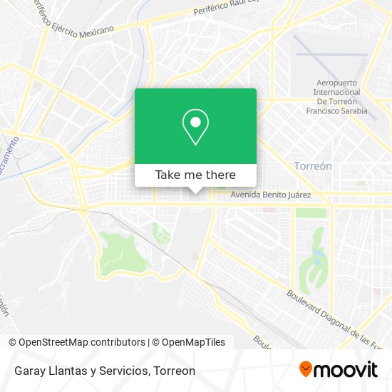 Mapa de Garay Llantas y Servicios