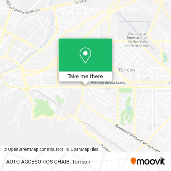 Mapa de AUTO ACCESORIOS CHAIB