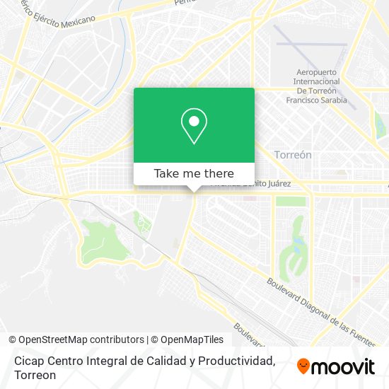Cicap Centro Integral de Calidad y Productividad map