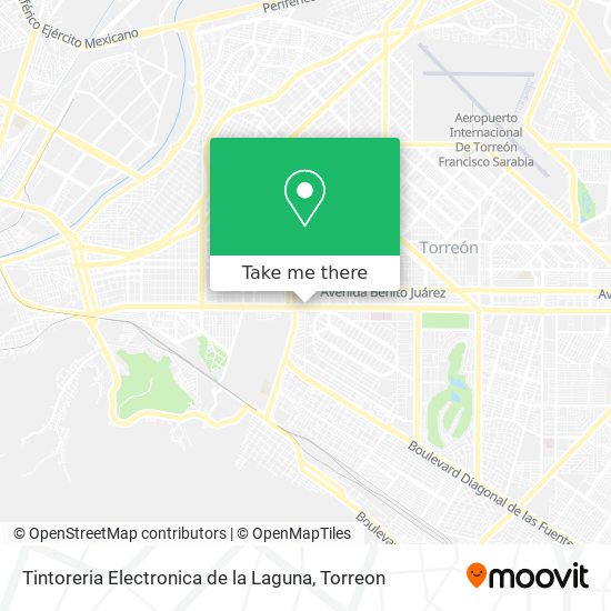 Tintoreria Electronica de la Laguna map