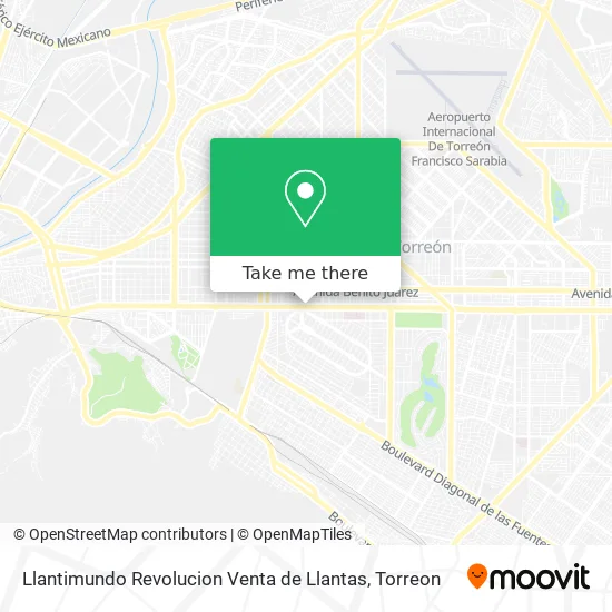 Llantimundo Revolucion Venta de Llantas map