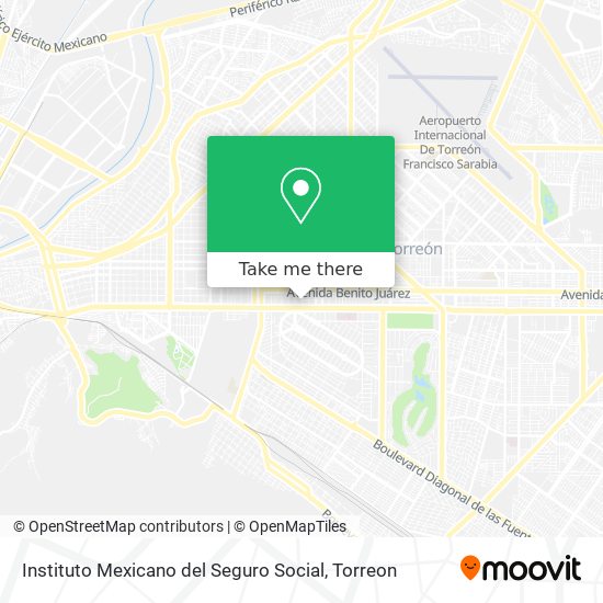 Mapa de Instituto Mexicano del Seguro Social