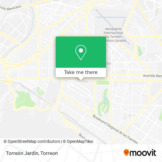 Mapa de Torreón Jardín