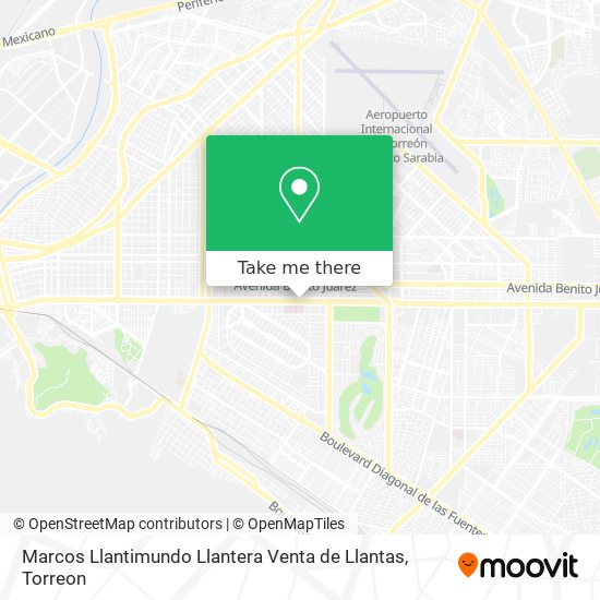 Mapa de Marcos Llantimundo Llantera Venta de Llantas