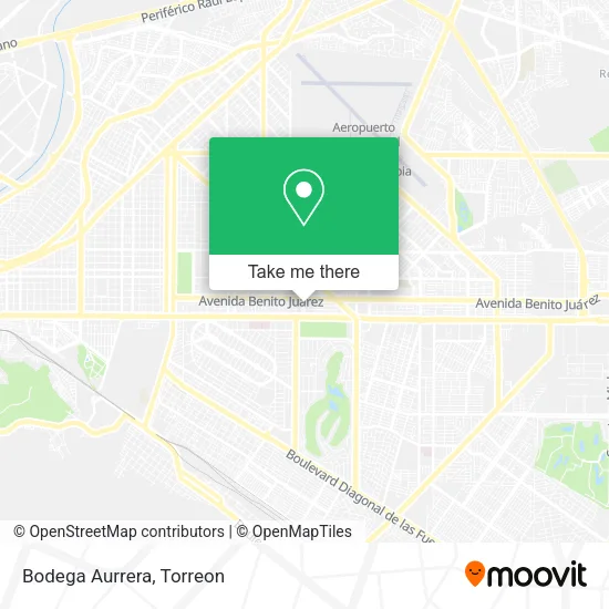 Bodega Aurrera map