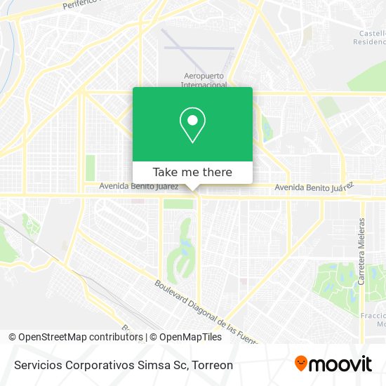 Servicios Corporativos Simsa Sc map