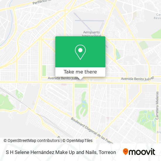 Mapa de S H Selene Hernández Make Up and Nails