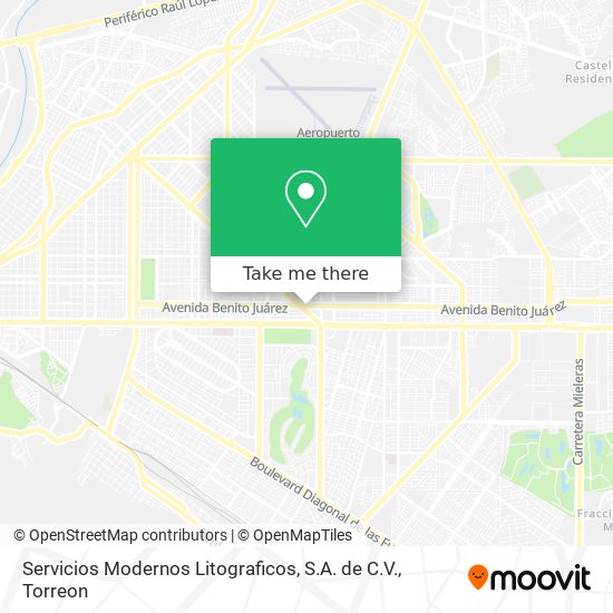 Servicios Modernos Litograficos, S.A. de C.V. map