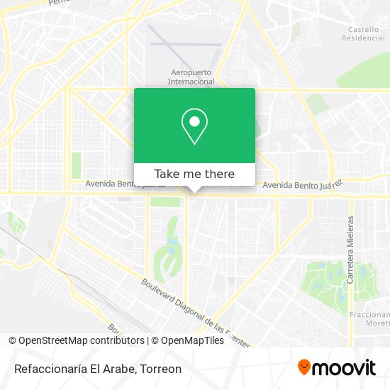 Mapa de Refaccionaría El Arabe