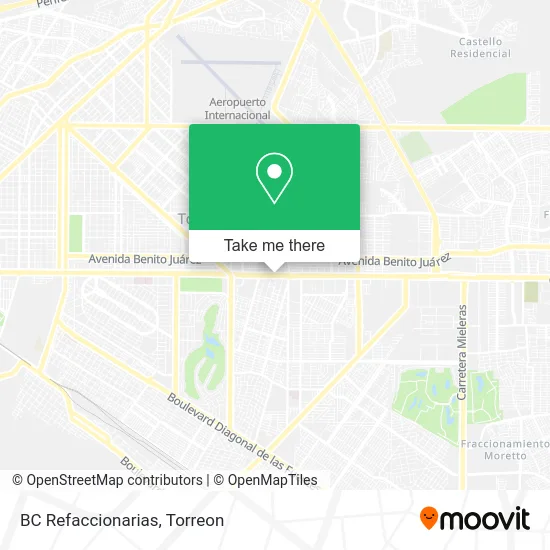 BC Refaccionarias map
