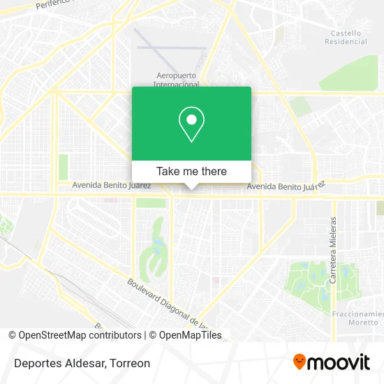 Deportes Aldesar map