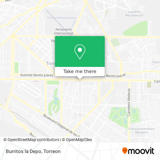Mapa de Burritos la Depo