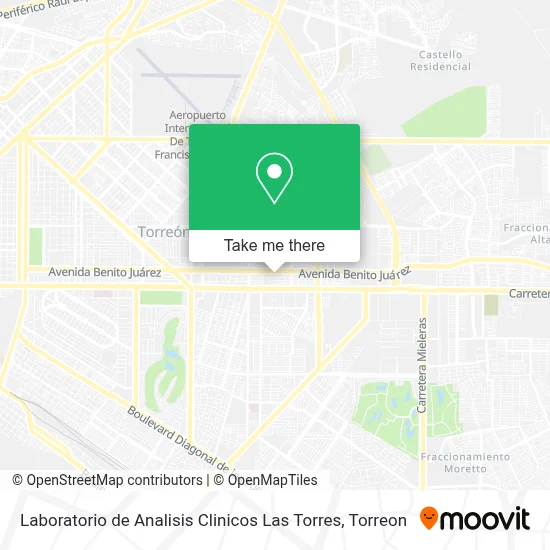 Laboratorio de Analisis Clinicos Las Torres map