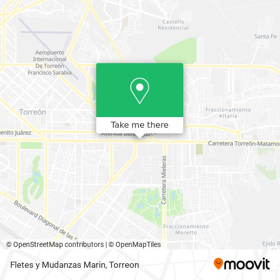 Fletes y Mudanzas Marin map