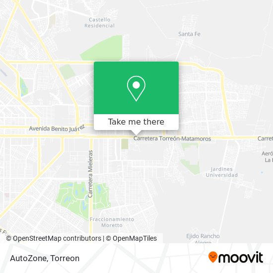 AutoZone map