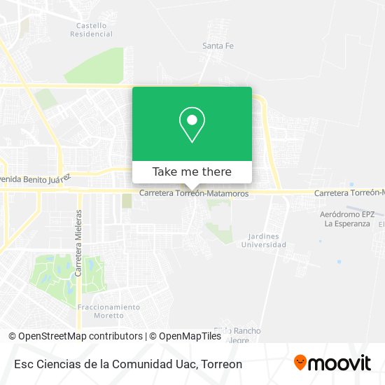 Esc Ciencias de la Comunidad Uac map