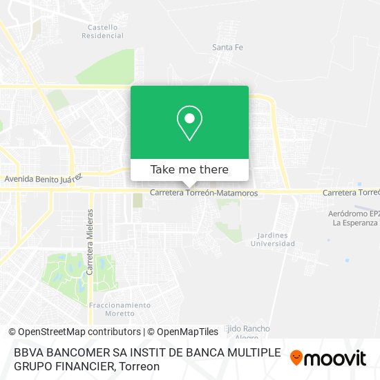 BBVA BANCOMER SA INSTIT DE BANCA MULTIPLE GRUPO FINANCIER map