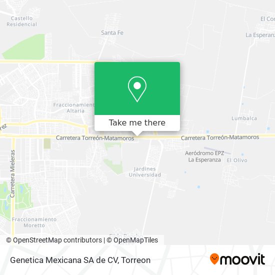 Genetica Mexicana SA de CV map