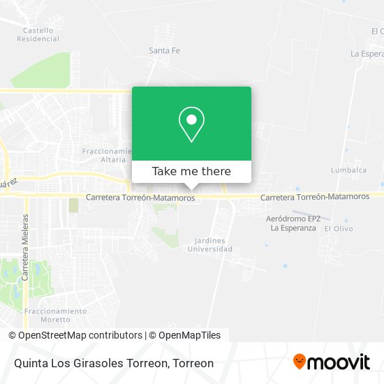 Mapa de Quinta Los Girasoles Torreon