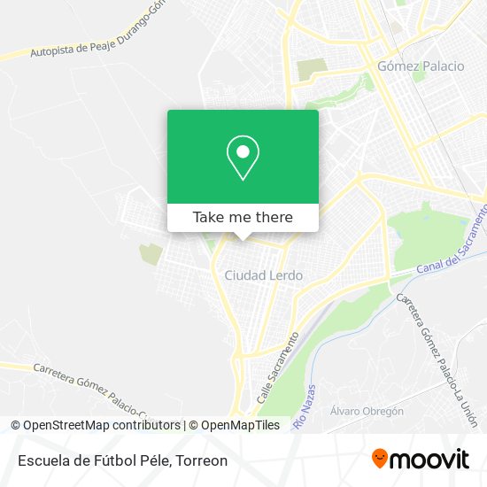 Escuela de Fútbol Péle map