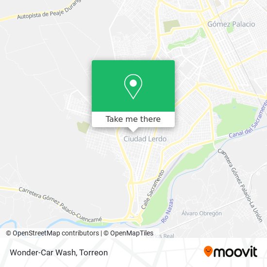 Mapa de Wonder-Car Wash