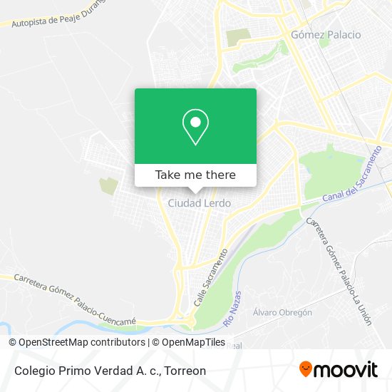 Colegio Primo Verdad A. c. map