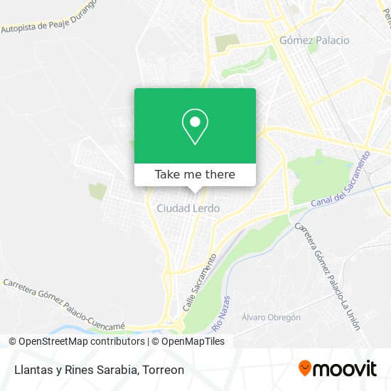 Llantas y Rines Sarabia map