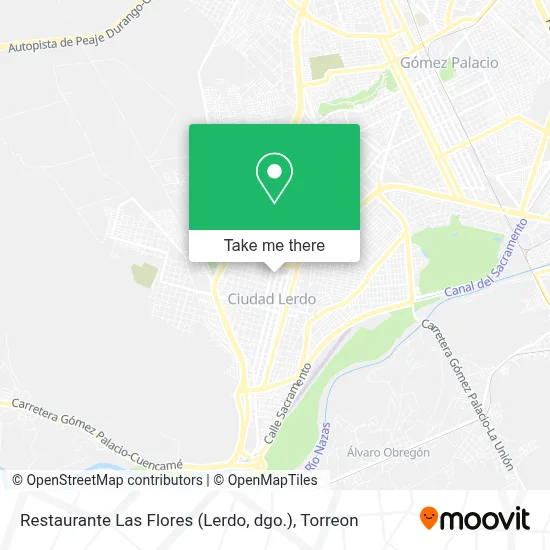 Restaurante Las Flores (Lerdo, dgo.) map