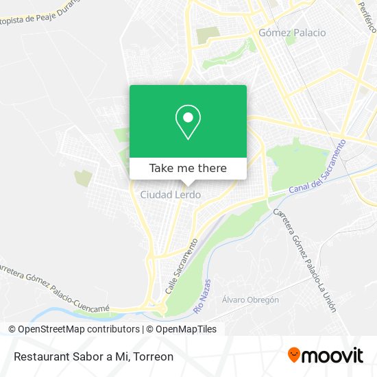 Restaurant Sabor a Mi map