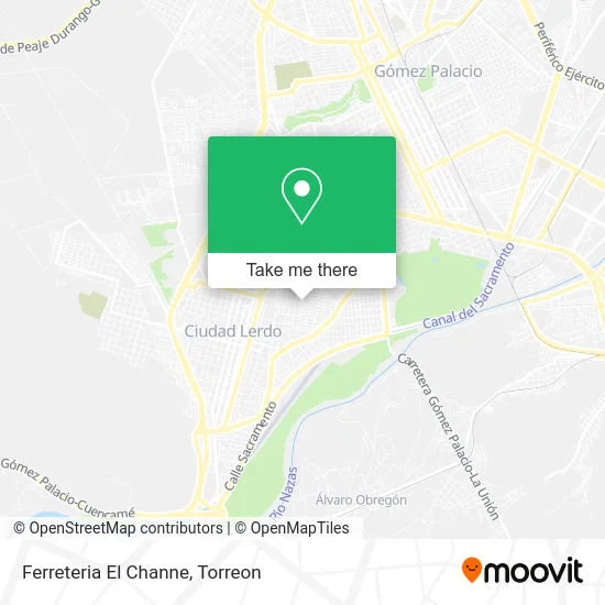 Ferreteria El Channe map