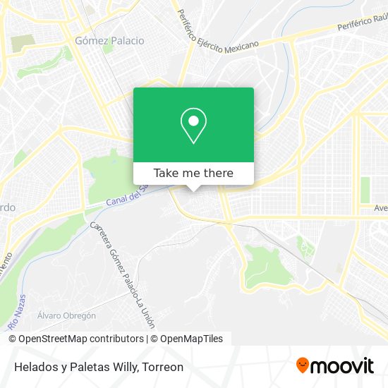 Mapa de Helados y Paletas Willy