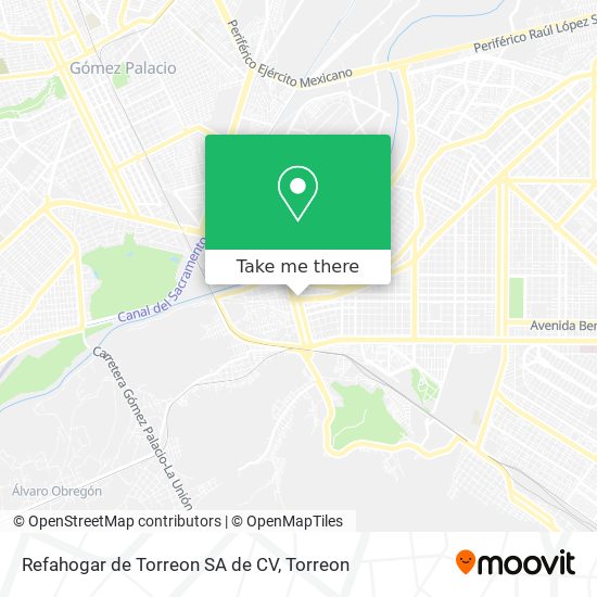 Refahogar de Torreon SA de CV map