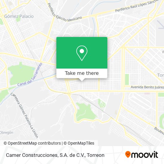 Camer Construcciones, S.A. de C.V. map